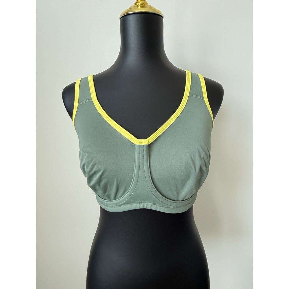 SYROKAN Women's High Impact Sports Bra Underwire Size 34E Teal NWT NEW Support